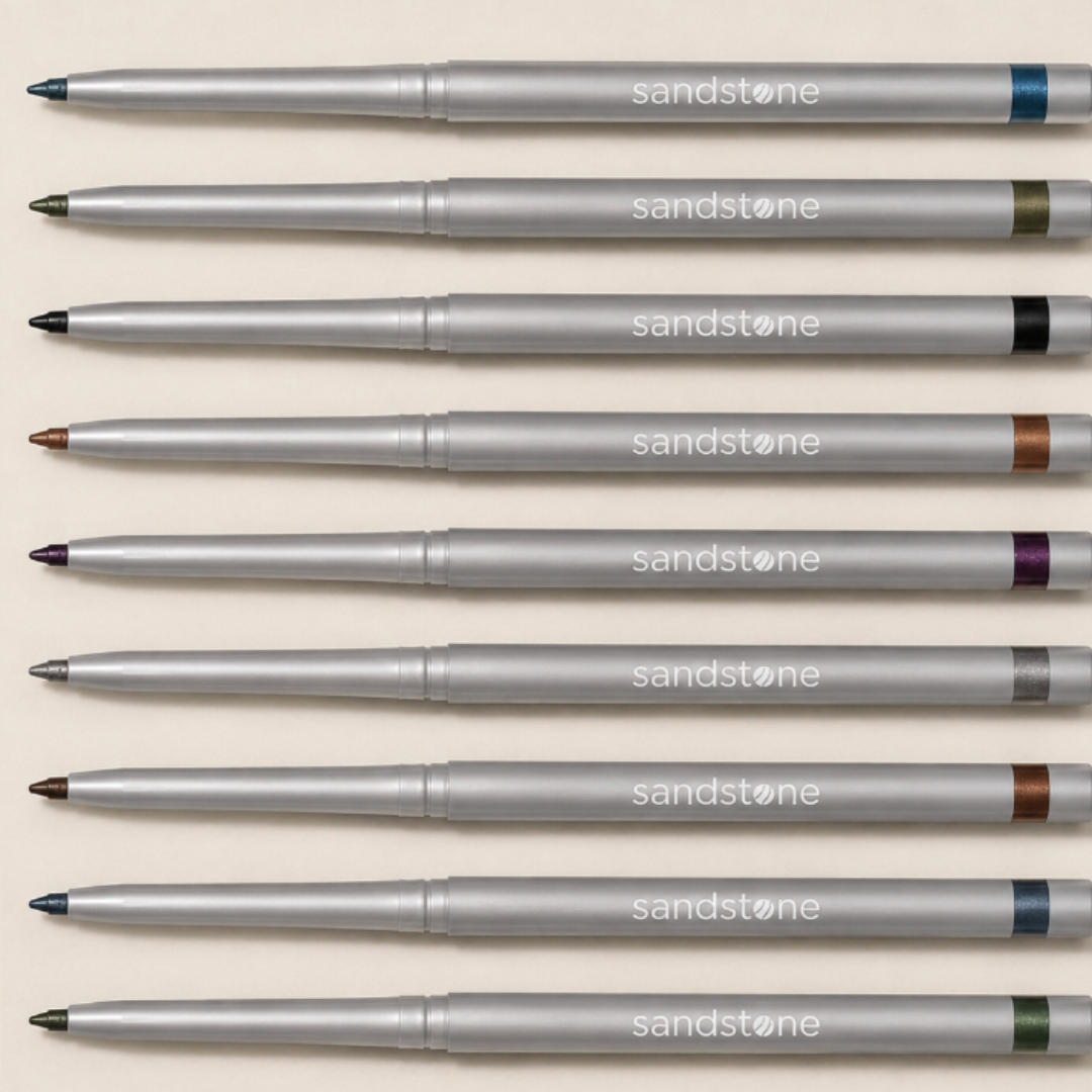 Waterproof Metallic Eyeliner-86 Grey Stone, Waterproof Metallic Eyeliner-85 Blackout, Waterproof Metallic Eyeliner-83 Green Envy, Waterproof Metallic Eyeliner-87 Go Green, Waterproof Metallic Eyeliner-89 Denim, Waterproof Metallic Eyeliner-81 Blue Ice, Waterproof Metallic Eyeliner-88 Honey Drop, Waterproof Metallic Eyeliner-84 Spicy Cinnamon, Waterproof Metallic Eyeliner-80 Purple Space, Waterproof Metallic Eyeliner-82 Red Rebel,